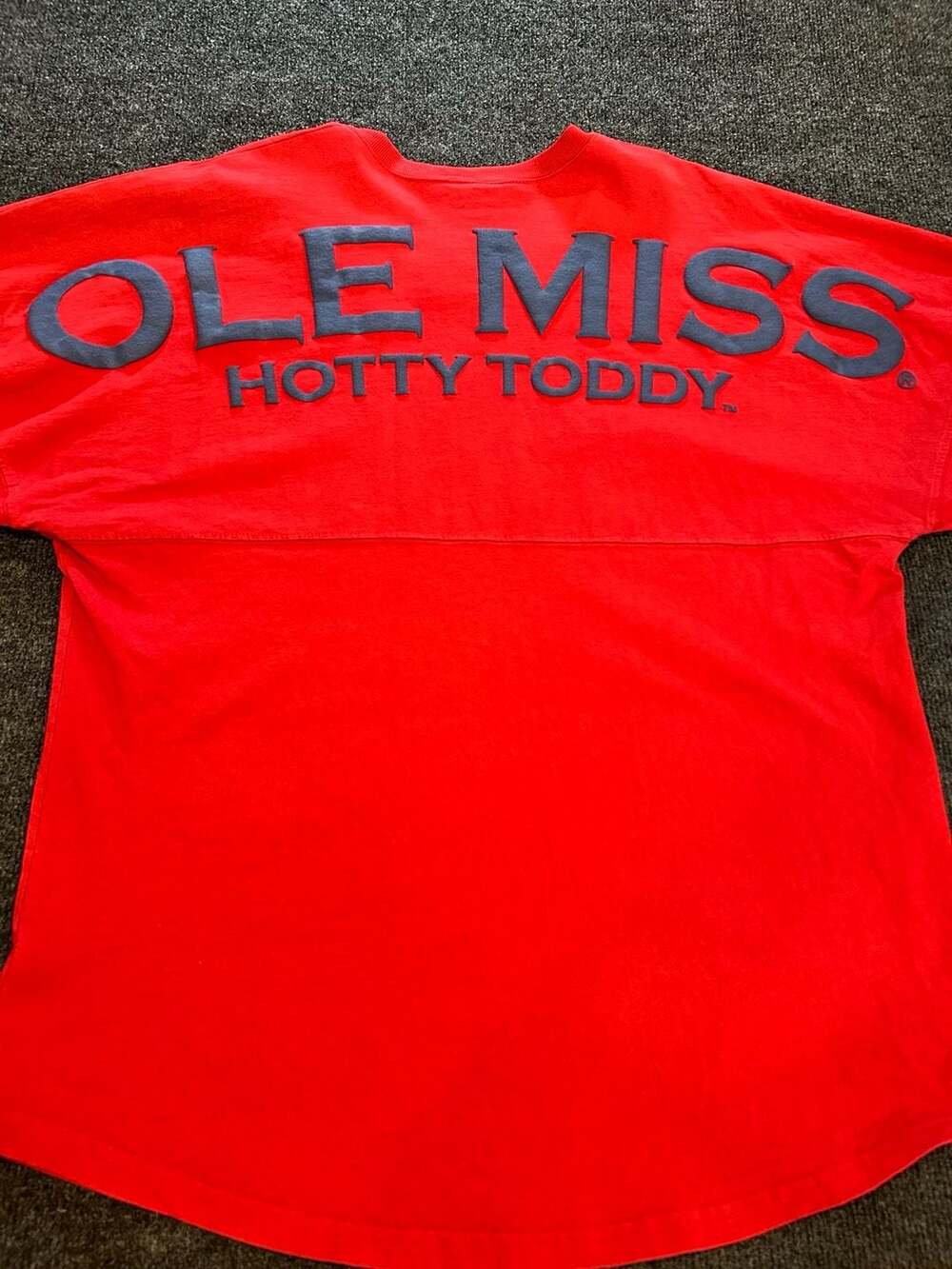 Spirit Jersey Ole Miss Rebels Hotty Toddy Flim Flam Bim Bam LS Spirit Jersey M